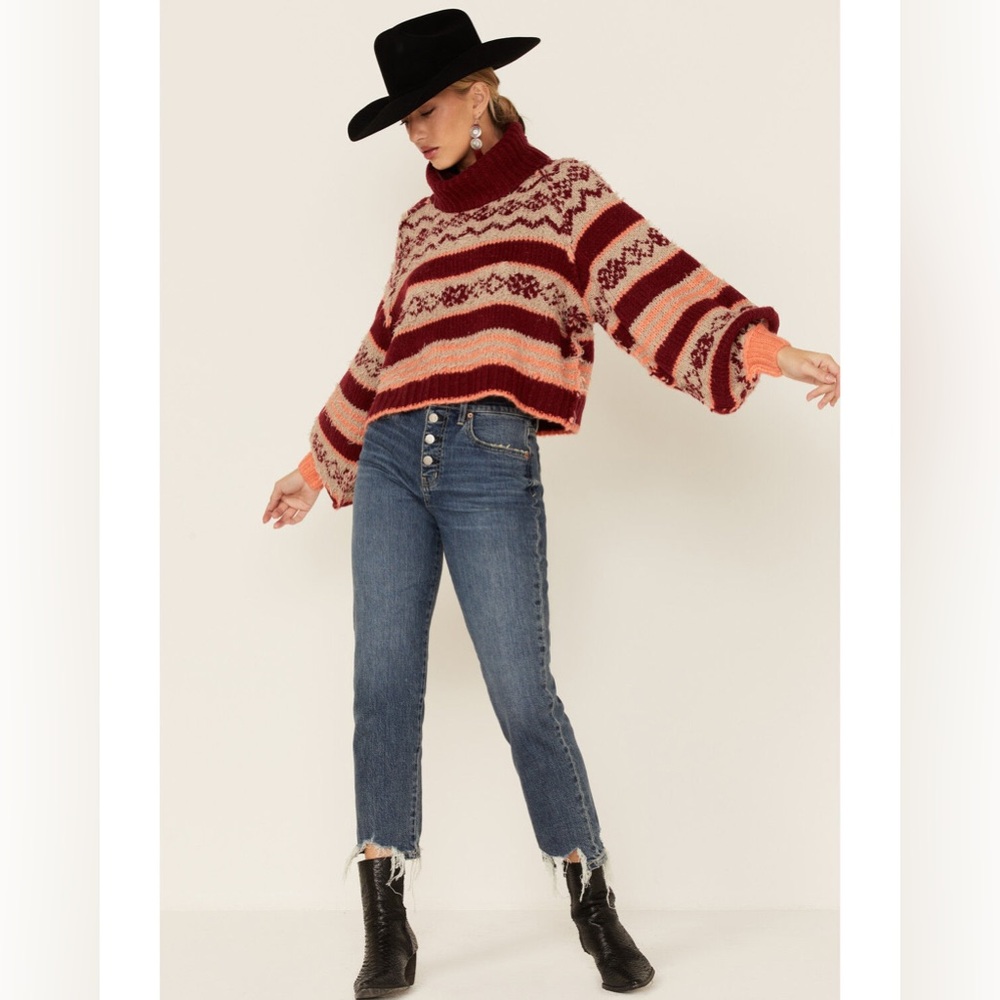 [NWT] $148 FREE PEOPLE Check Me Out Pullover. Size XS